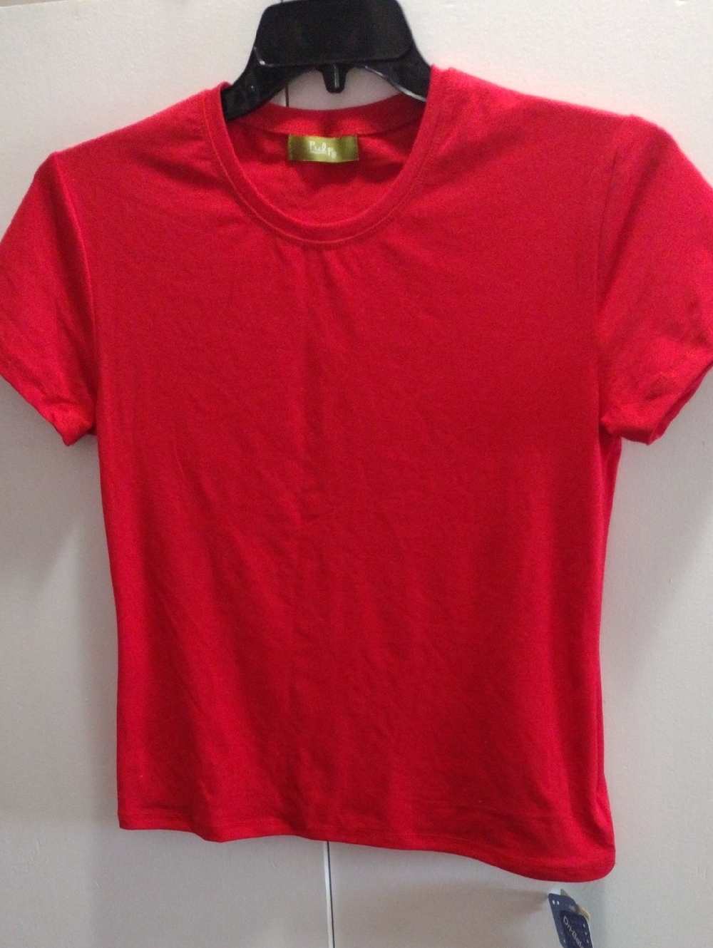 Red Crewneck Work Out Performance Tee NWT Large